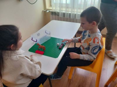 Лего дупло в четвърта група - ОН БЕЛ; тема: "Кой звук е в началото на думата" - ДГ Детелина - Огняново